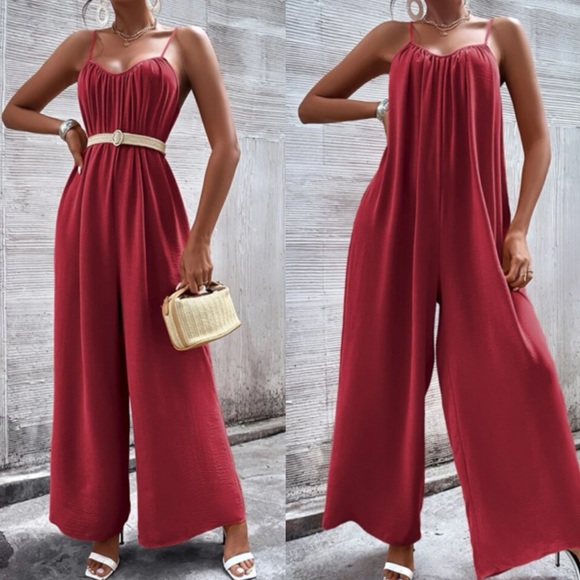 Boho wide leg cami jumpsuit - Picture 10 of 15